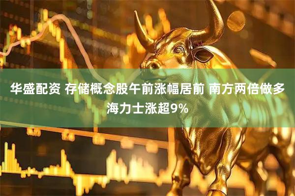 华盛配资 存储概念股午前涨幅居前 南方两倍做多海力士涨超9%